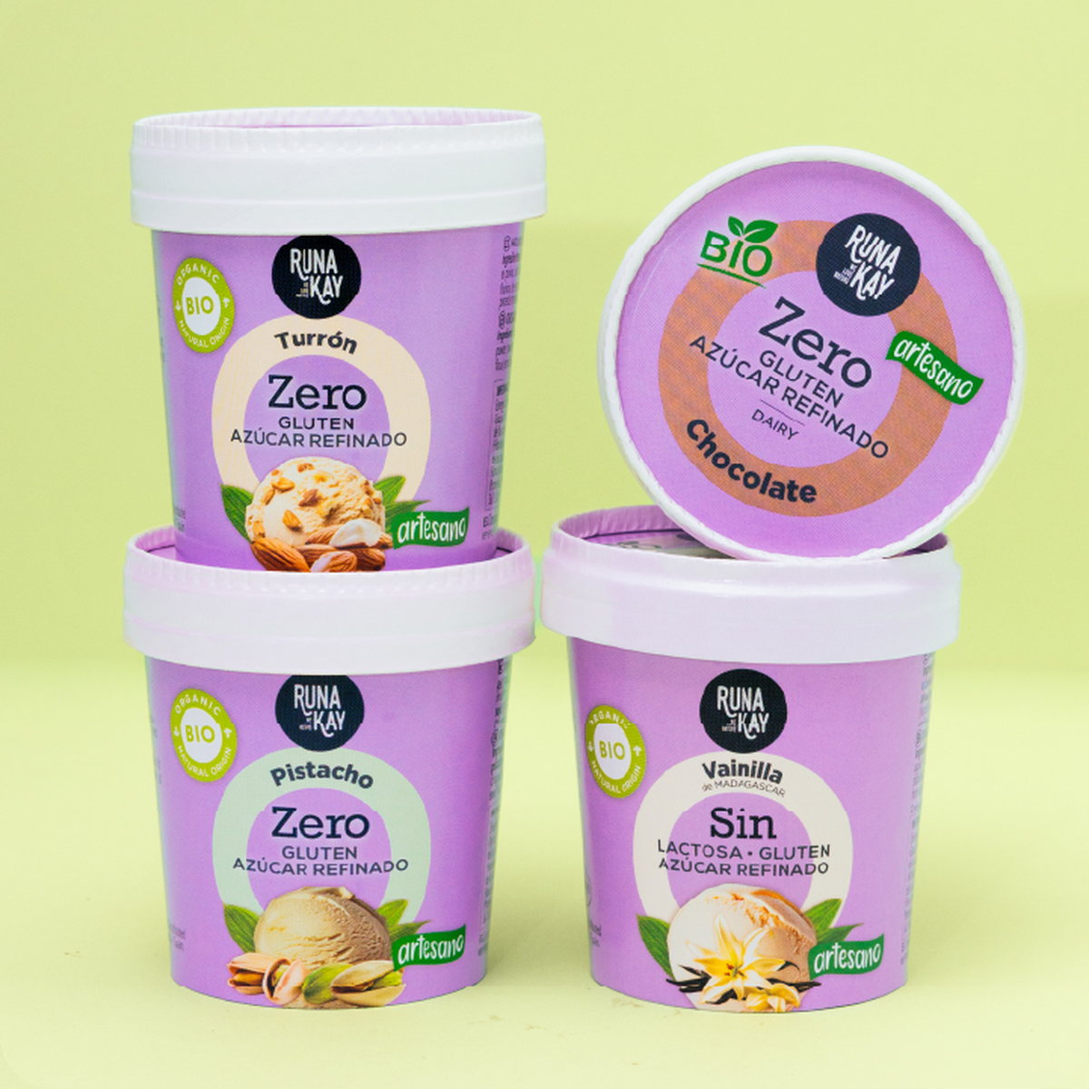 Tarrinas individuales de helado Runakay de 130ml